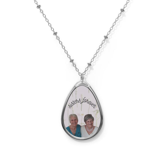 Oval Necklace- Sisters forever