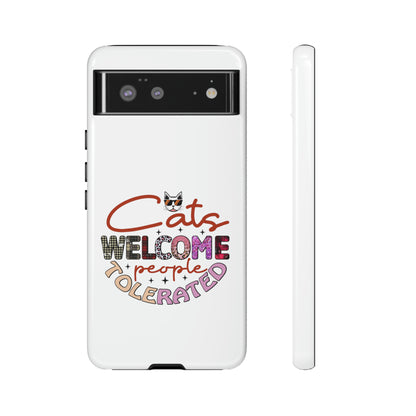 I Phone 15 Tough Cases- Cats Welcome