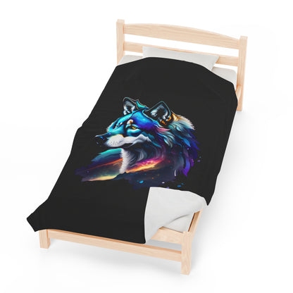 Blanket -Arctic Fleece Blanket -Wolf