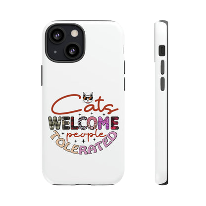 I Phone 15 Tough Cases- Cats Welcome