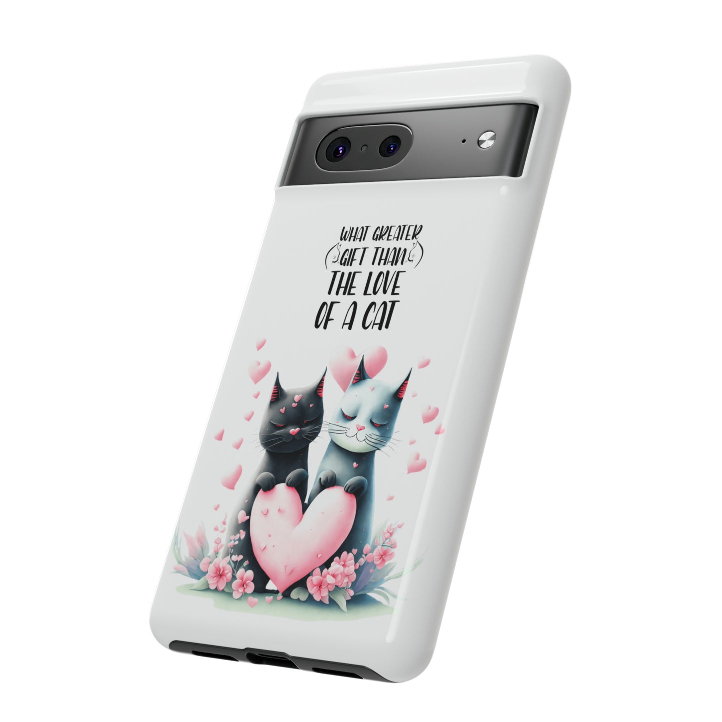 I Phone Tough Phone Cases- I Phone, Samsung, Google Pixel- cat