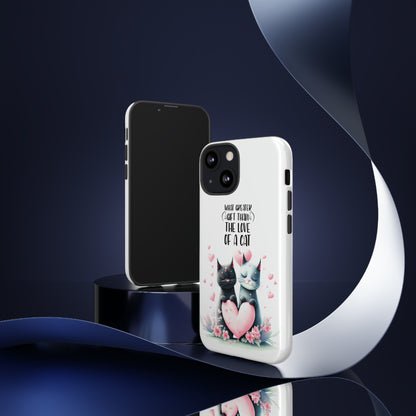 I Phone Tough Phone Cases- I Phone, Samsung, Google Pixel- cat