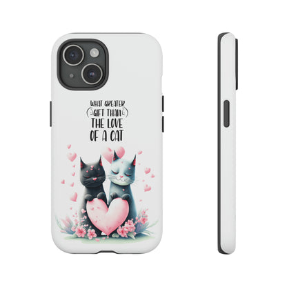 I Phone Tough Phone Cases- I Phone, Samsung, Google Pixel- cat