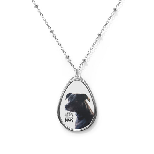 Oval Necklace- In Memory of your Dog