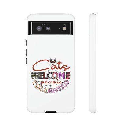 I Phone 15 Tough Cases- Cats Welcome