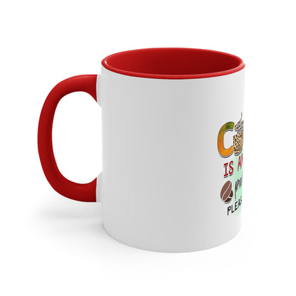 Accent Coffee Mug, 11oz- Coffee is My Attitude