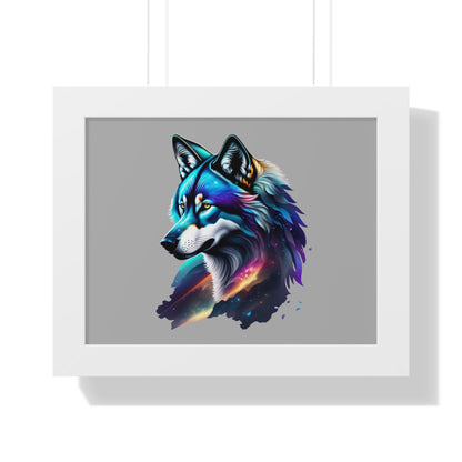 Framed Horizontal Poster- Wolf