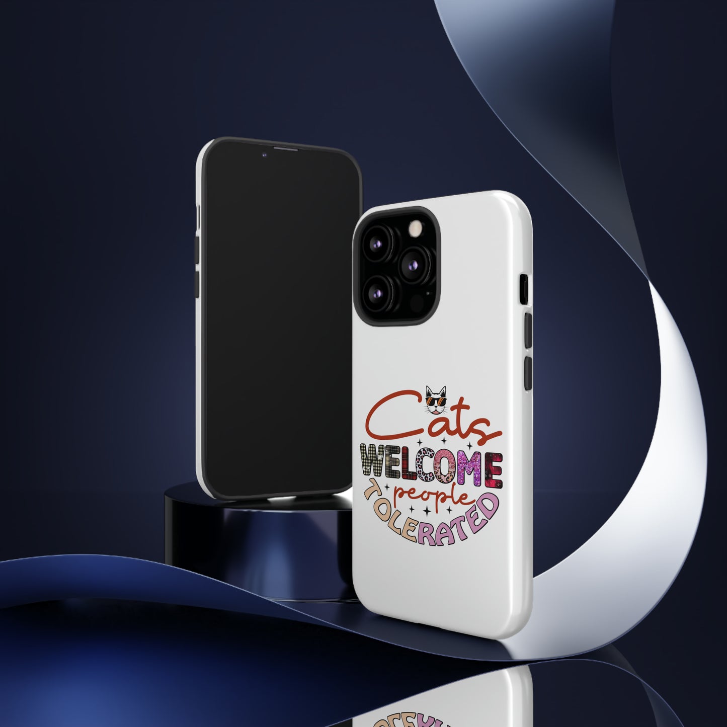 I Phone 15 Tough Cases- Cats Welcome