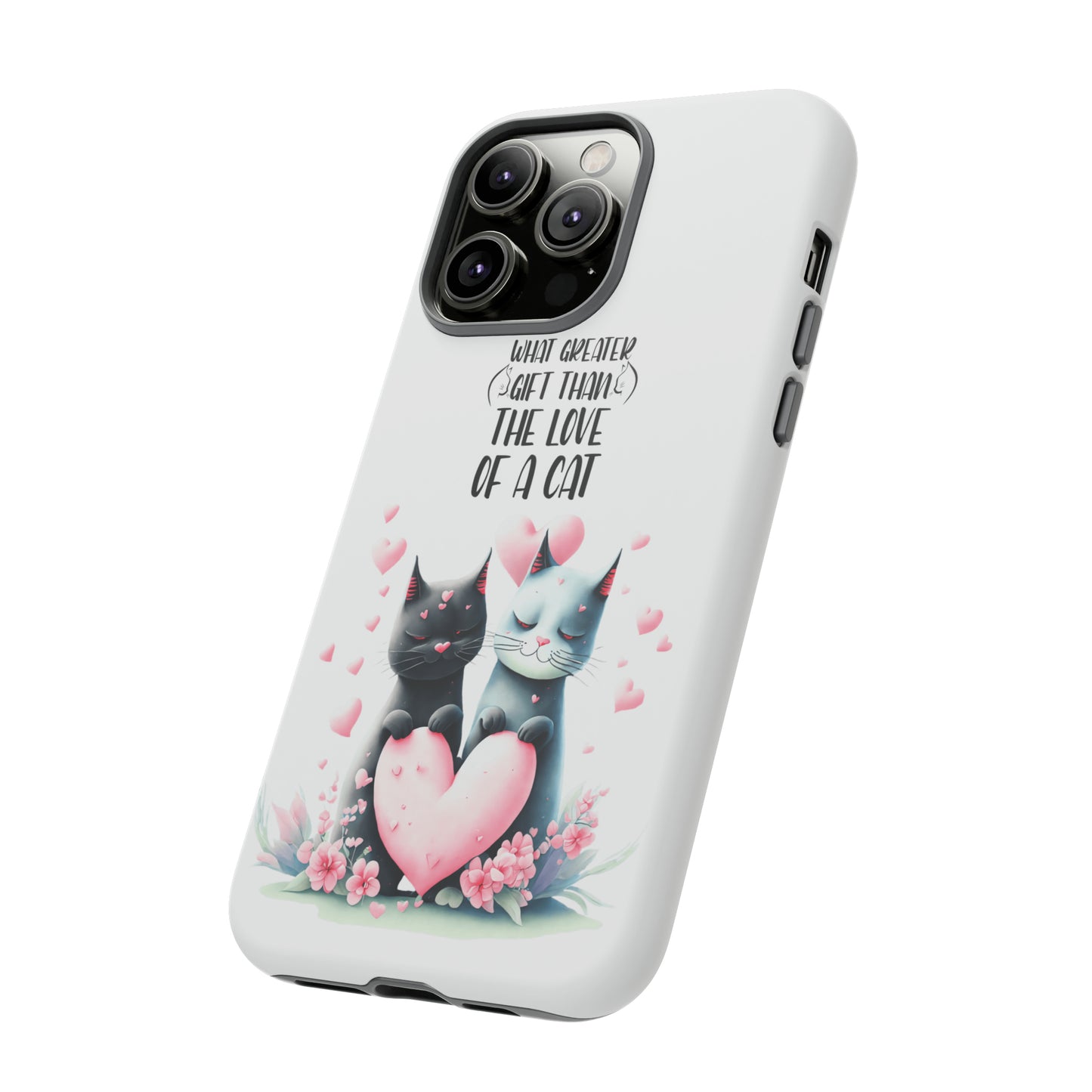 I Phone Tough Phone Cases- I Phone, Samsung, Google Pixel- cat