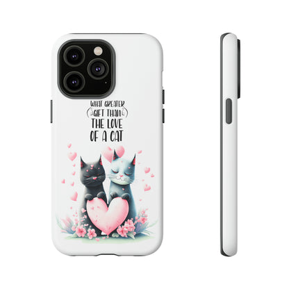 I Phone Tough Phone Cases- I Phone, Samsung, Google Pixel- cat