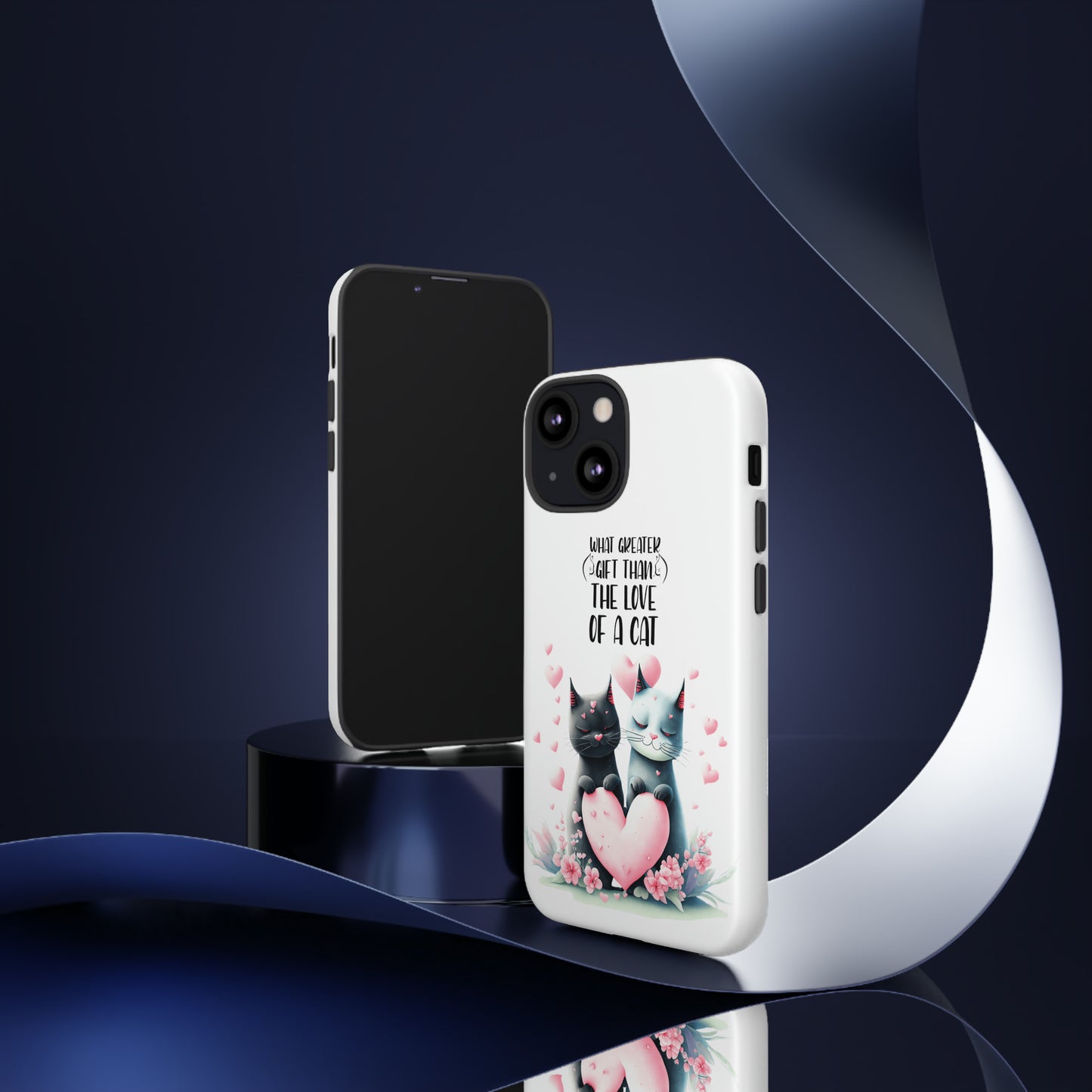 I Phone Tough Phone Cases- I Phone, Samsung, Google Pixel- cat