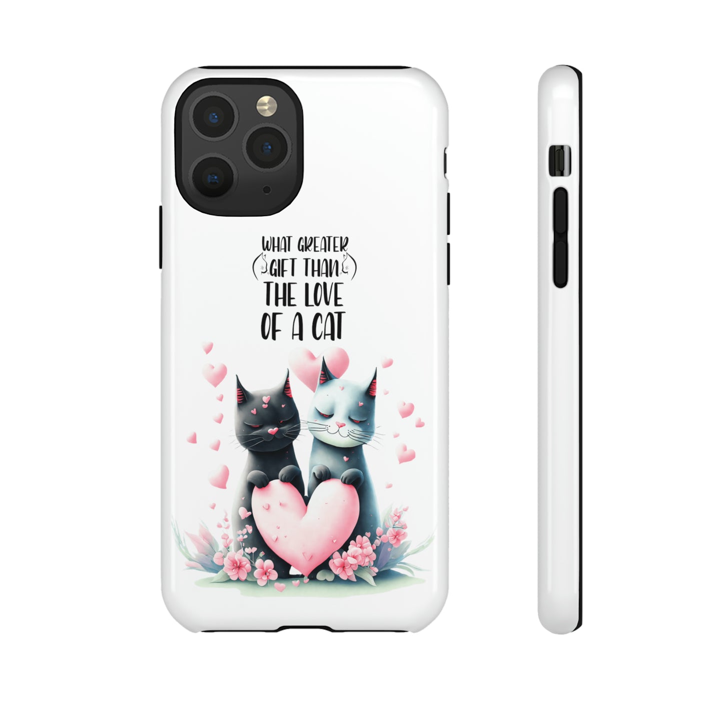 I Phone Tough Phone Cases- I Phone, Samsung, Google Pixel- cat