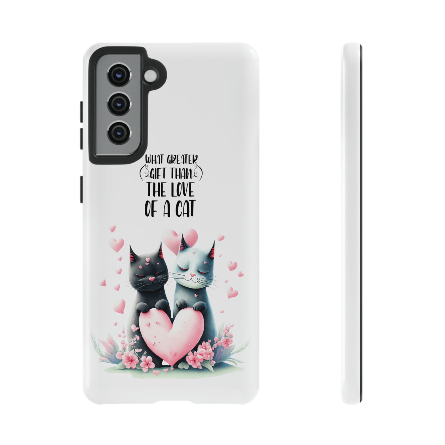 I Phone Tough Phone Cases- I Phone, Samsung, Google Pixel- cat