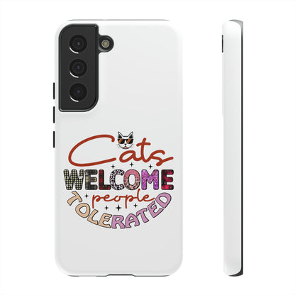 I Phone 15 Tough Cases- Cats Welcome