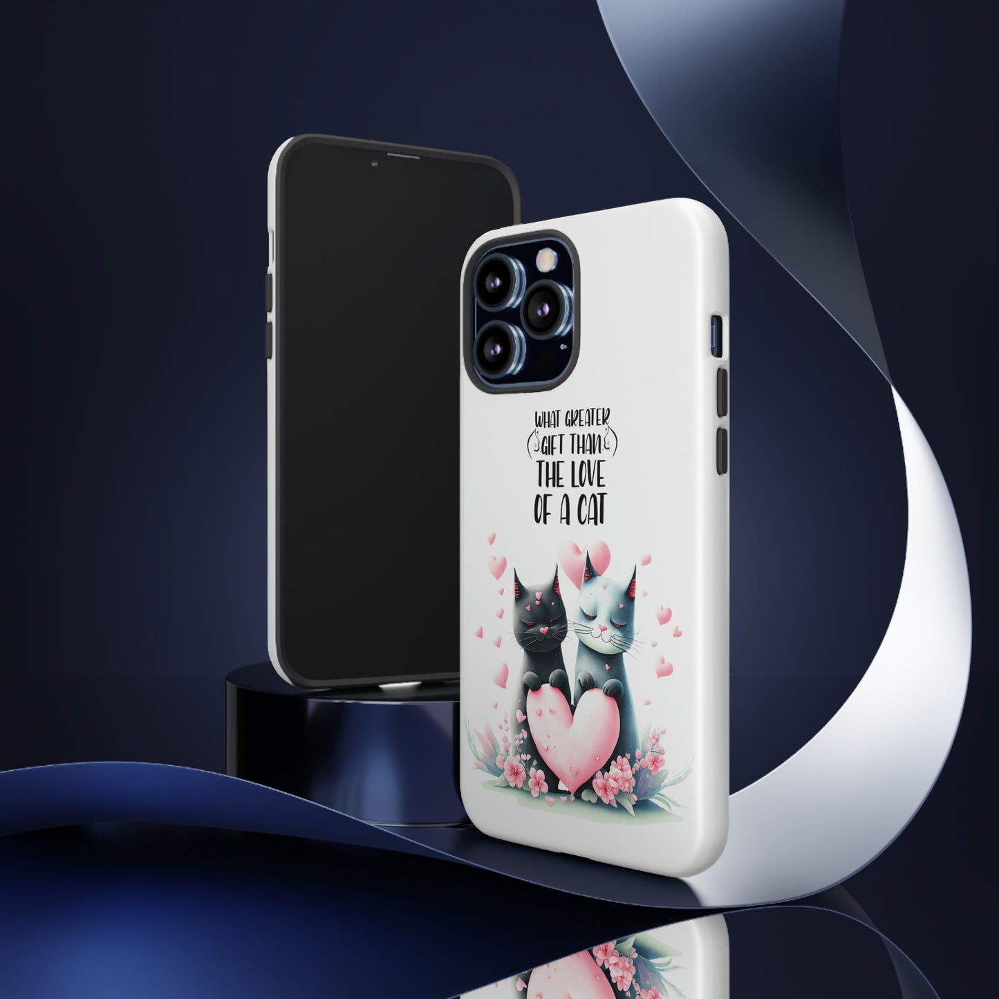 I Phone Tough Phone Cases- I Phone, Samsung, Google Pixel- cat