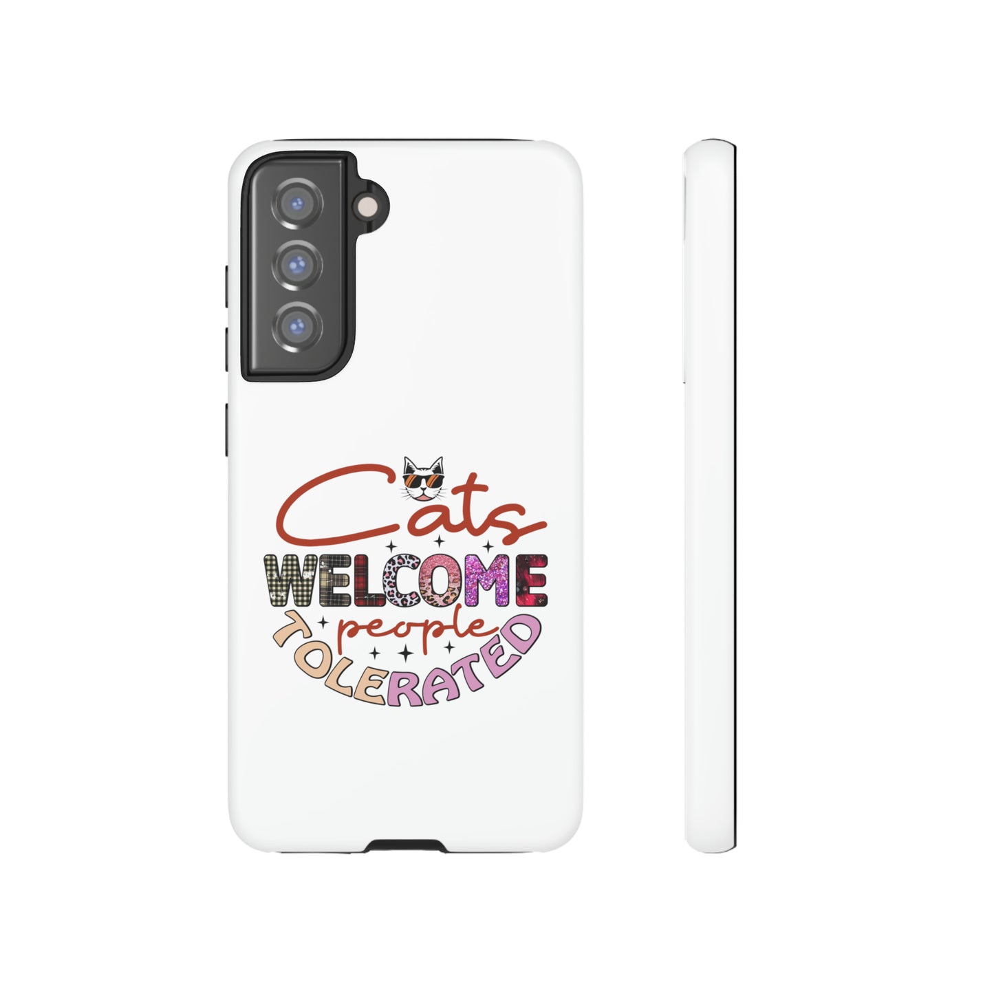 I Phone 15 Tough Cases- Cats Welcome