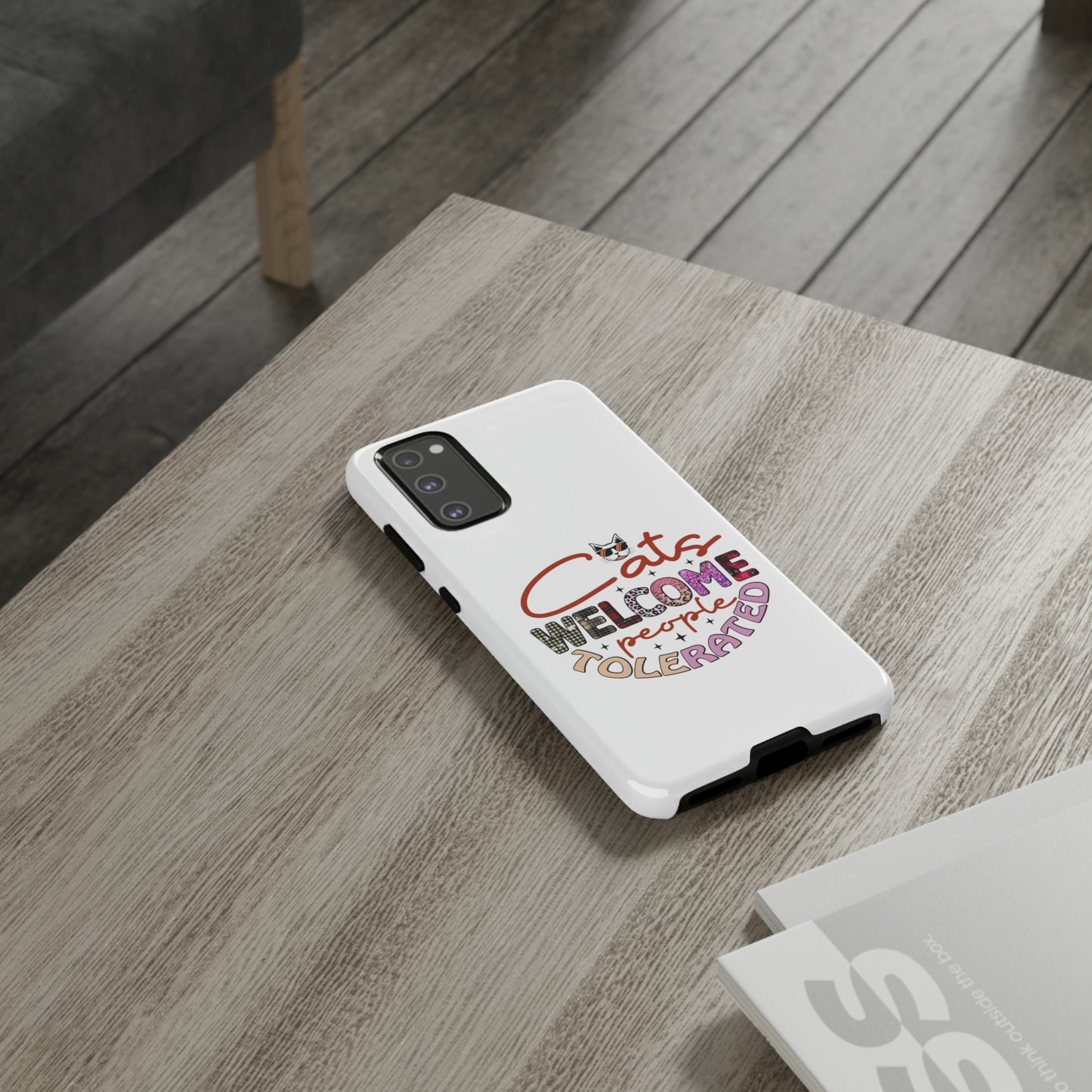 I Phone 15 Tough Cases- Cats Welcome