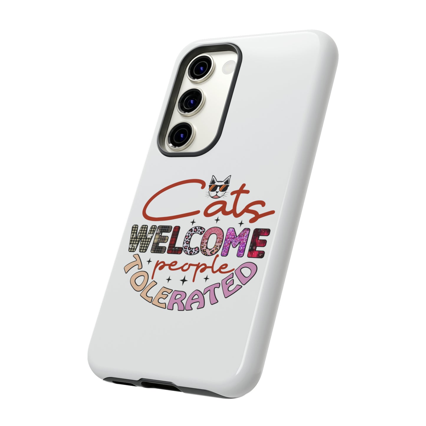 I Phone 15 Tough Cases- Cats Welcome