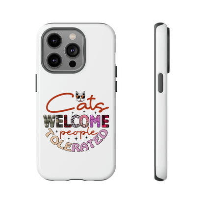 I Phone 15 Tough Cases- Cats Welcome