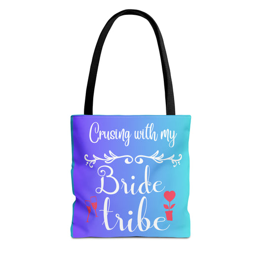 Canvas Tote Bag- Crusing with my Bride Tribe