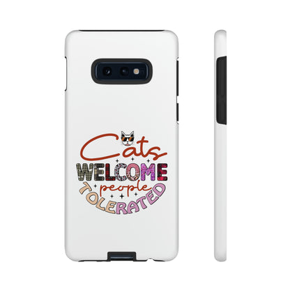 I Phone 15 Tough Cases- Cats Welcome