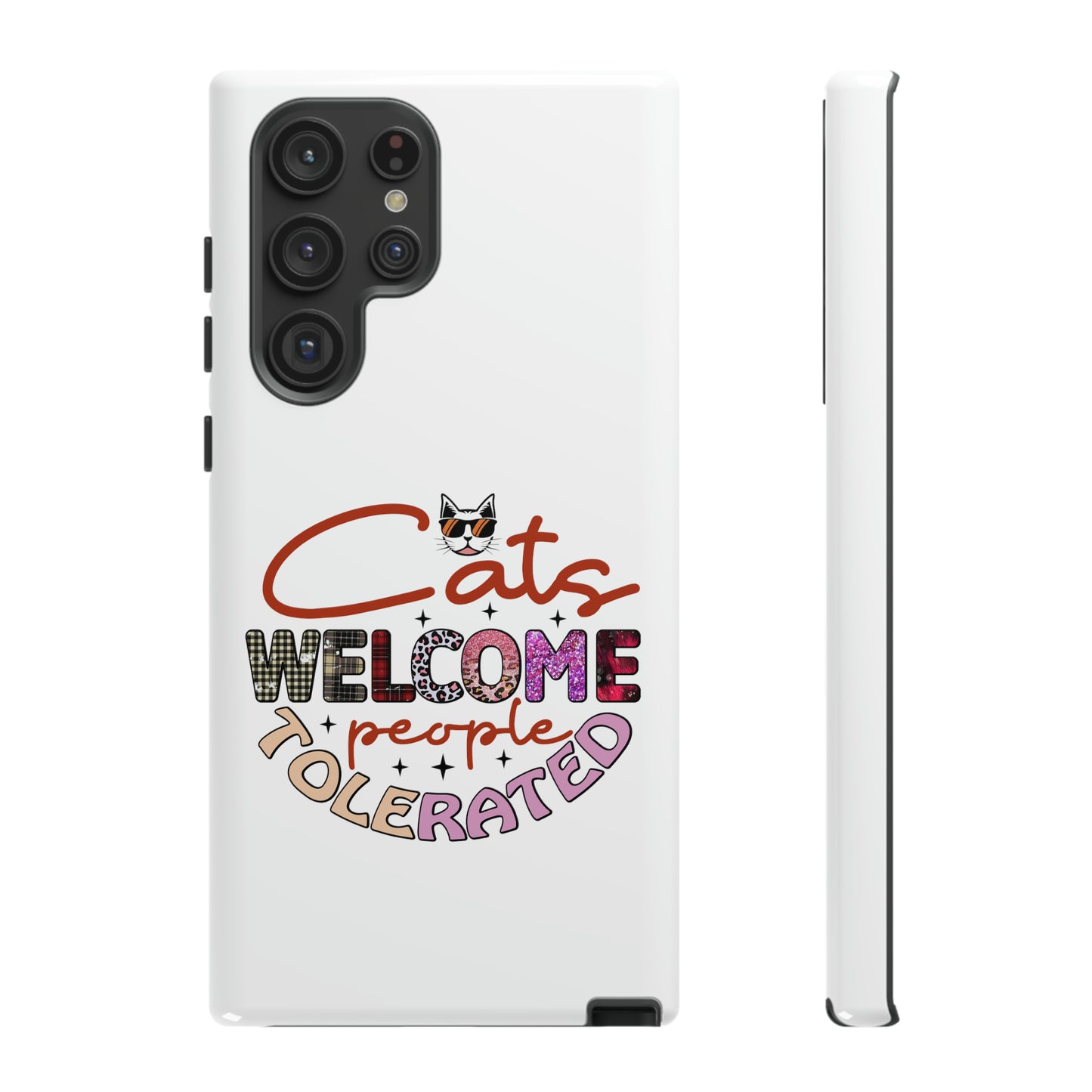 I Phone 15 Tough Cases- Cats Welcome