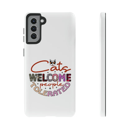 I Phone 15 Tough Cases- Cats Welcome