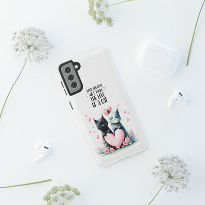 I Phone Tough Phone Cases- I Phone, Samsung, Google Pixel- cat