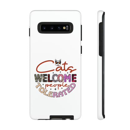 I Phone 15 Tough Cases- Cats Welcome