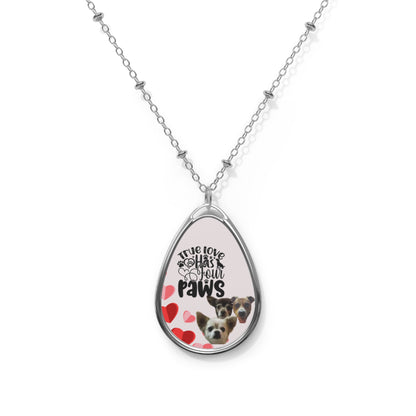 Dog Necklace - True Love is Four Paws