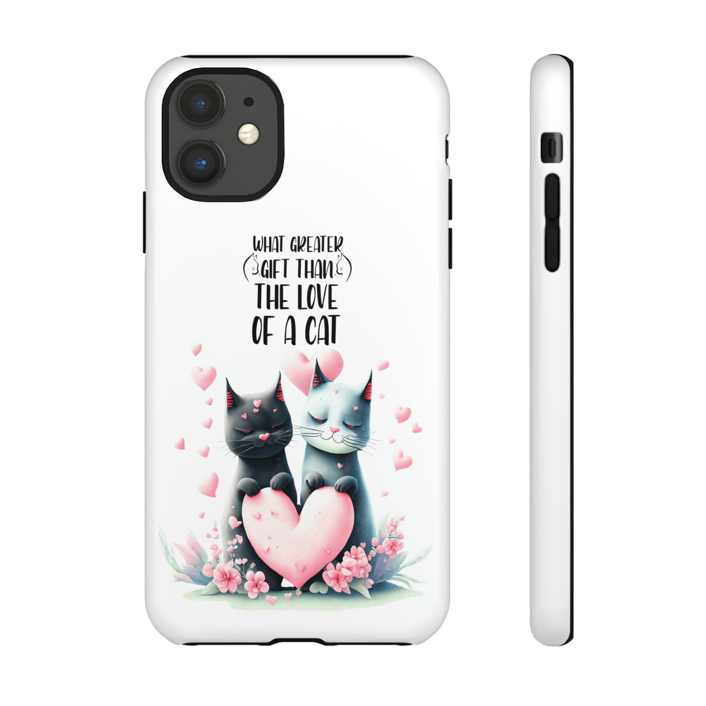 I Phone Tough Phone Cases- I Phone, Samsung, Google Pixel- cat