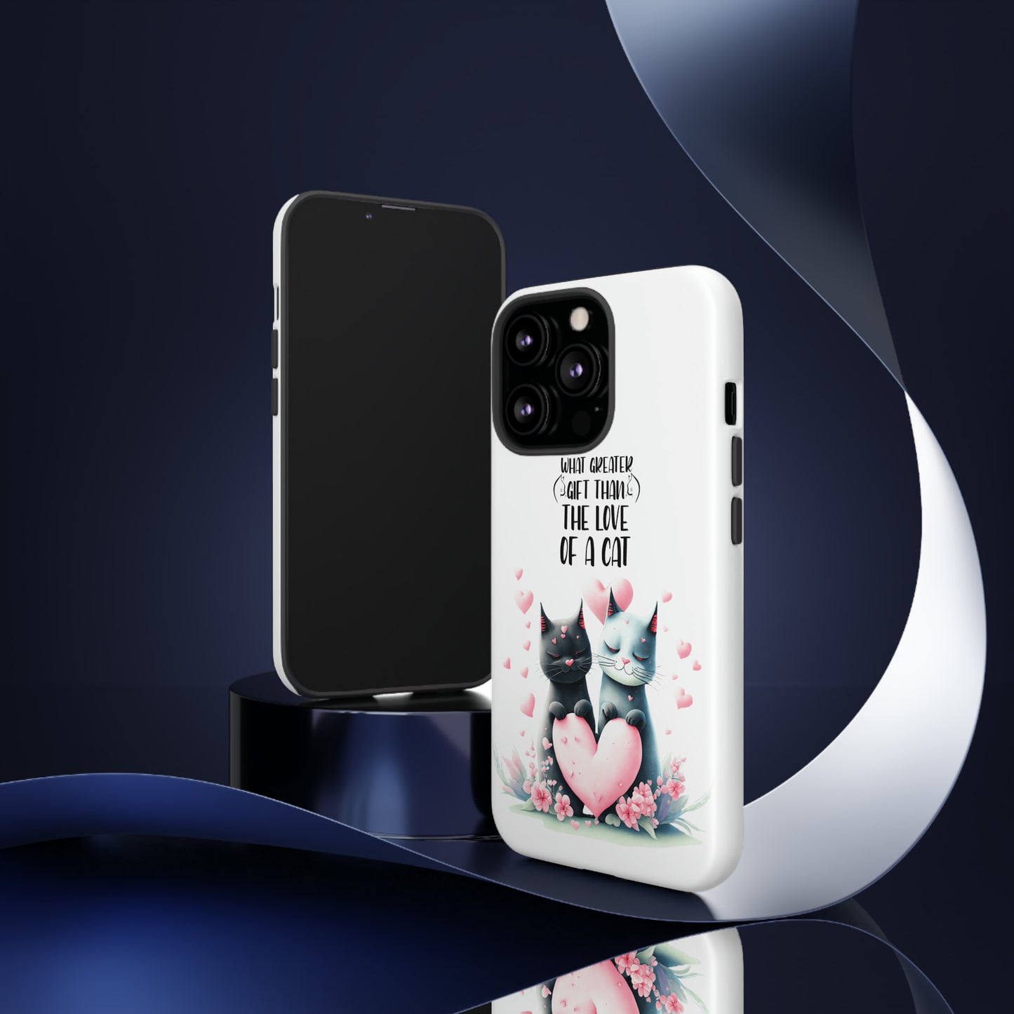 I Phone Tough Phone Cases- I Phone, Samsung, Google Pixel- cat