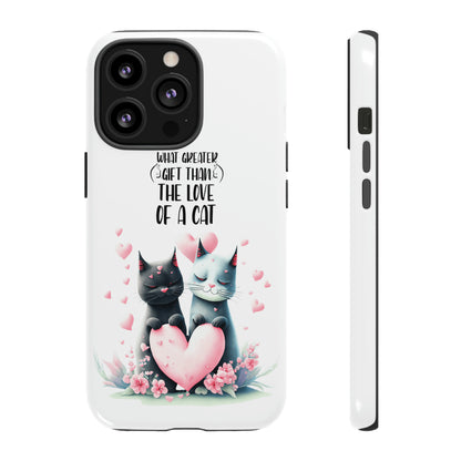 I Phone Tough Phone Cases- I Phone, Samsung, Google Pixel- cat