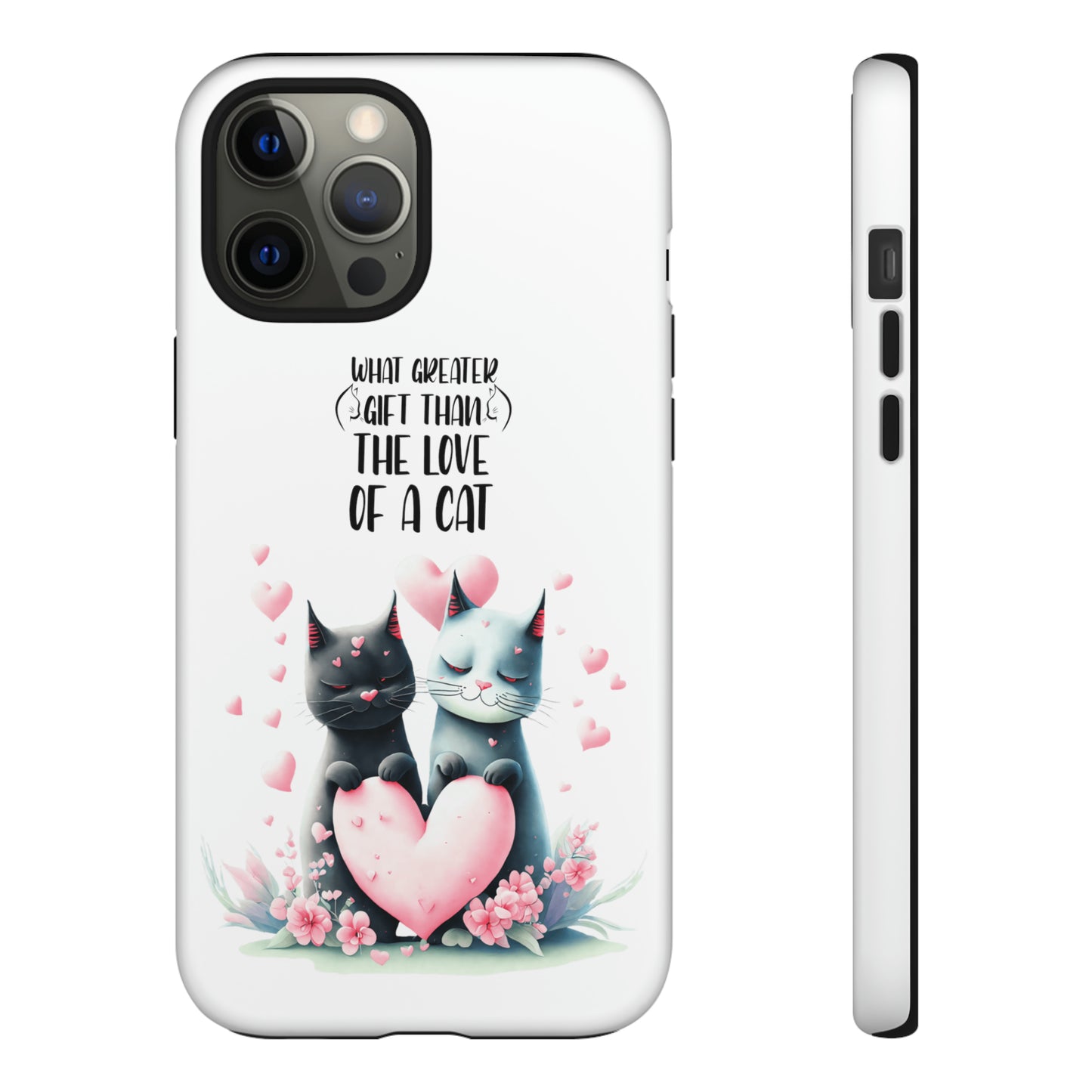 I Phone Tough Phone Cases- I Phone, Samsung, Google Pixel- cat