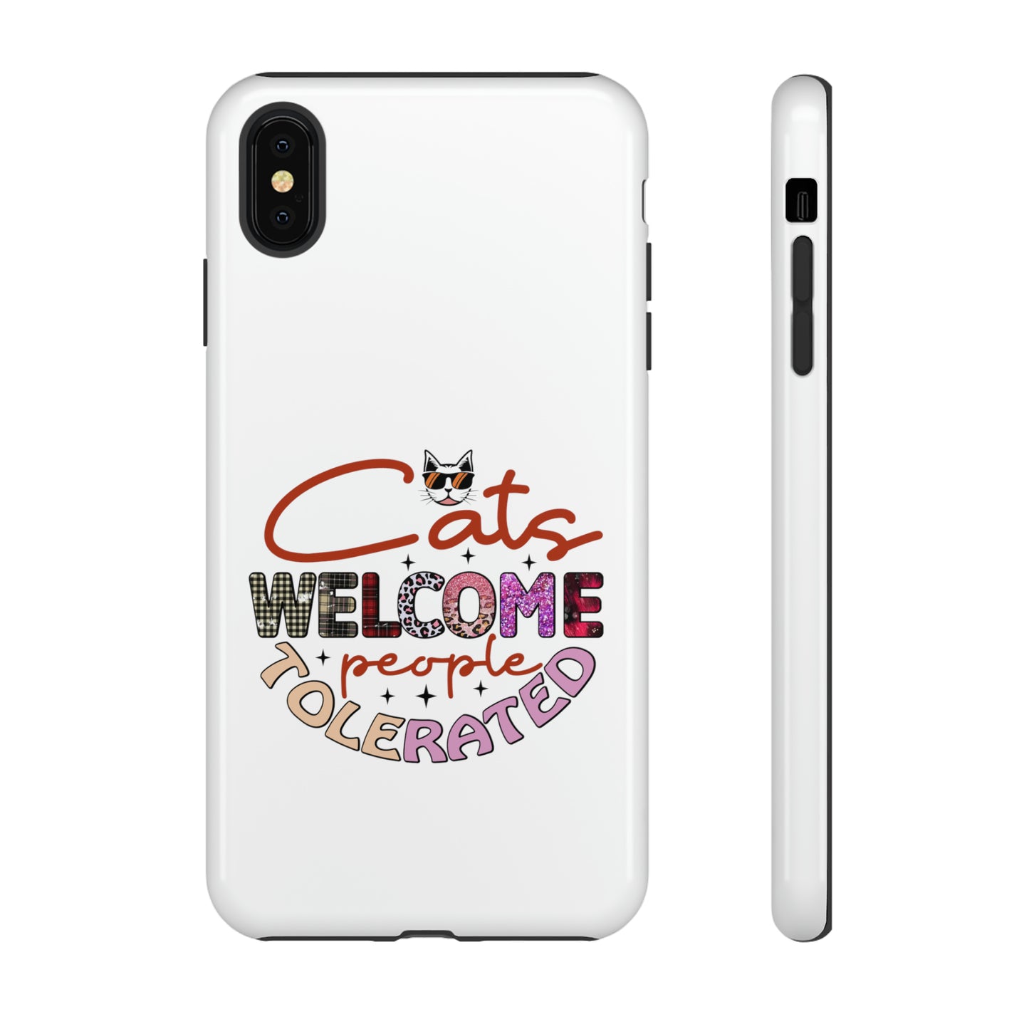 I Phone 15 Tough Cases- Cats Welcome