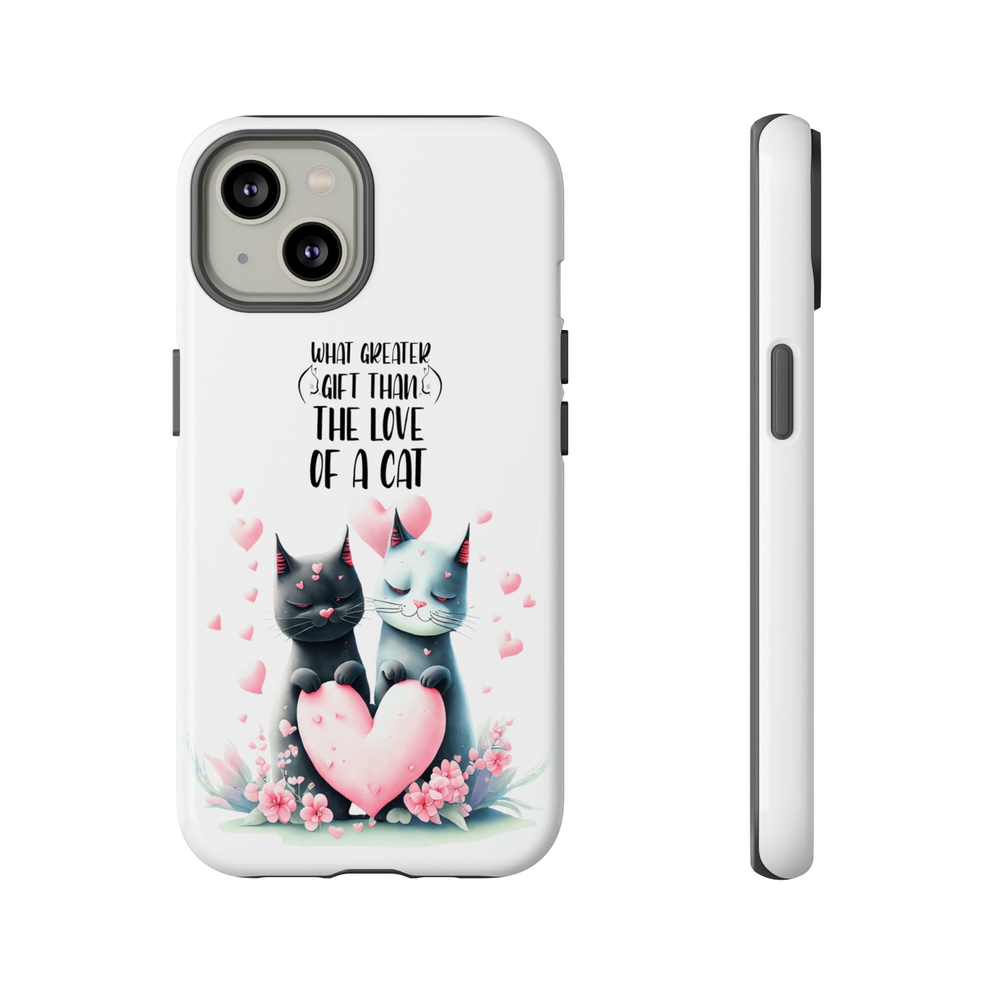 I Phone Tough Phone Cases- I Phone, Samsung, Google Pixel- cat