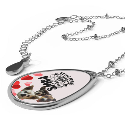 Dog Necklace - True Love is Four Paws