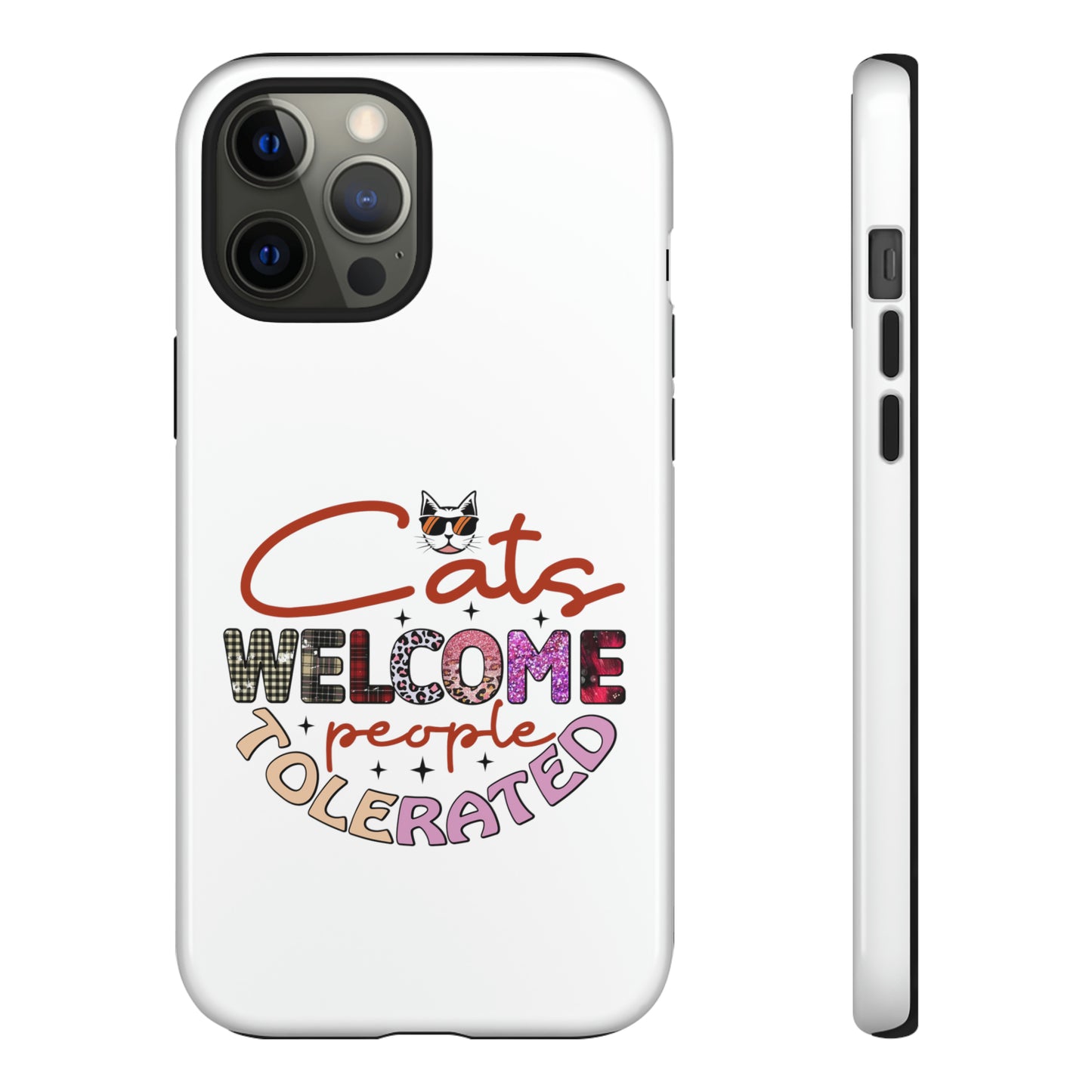 I Phone 15 Tough Cases- Cats Welcome