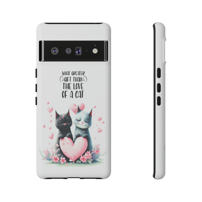 I Phone Tough Phone Cases- I Phone, Samsung, Google Pixel- cat