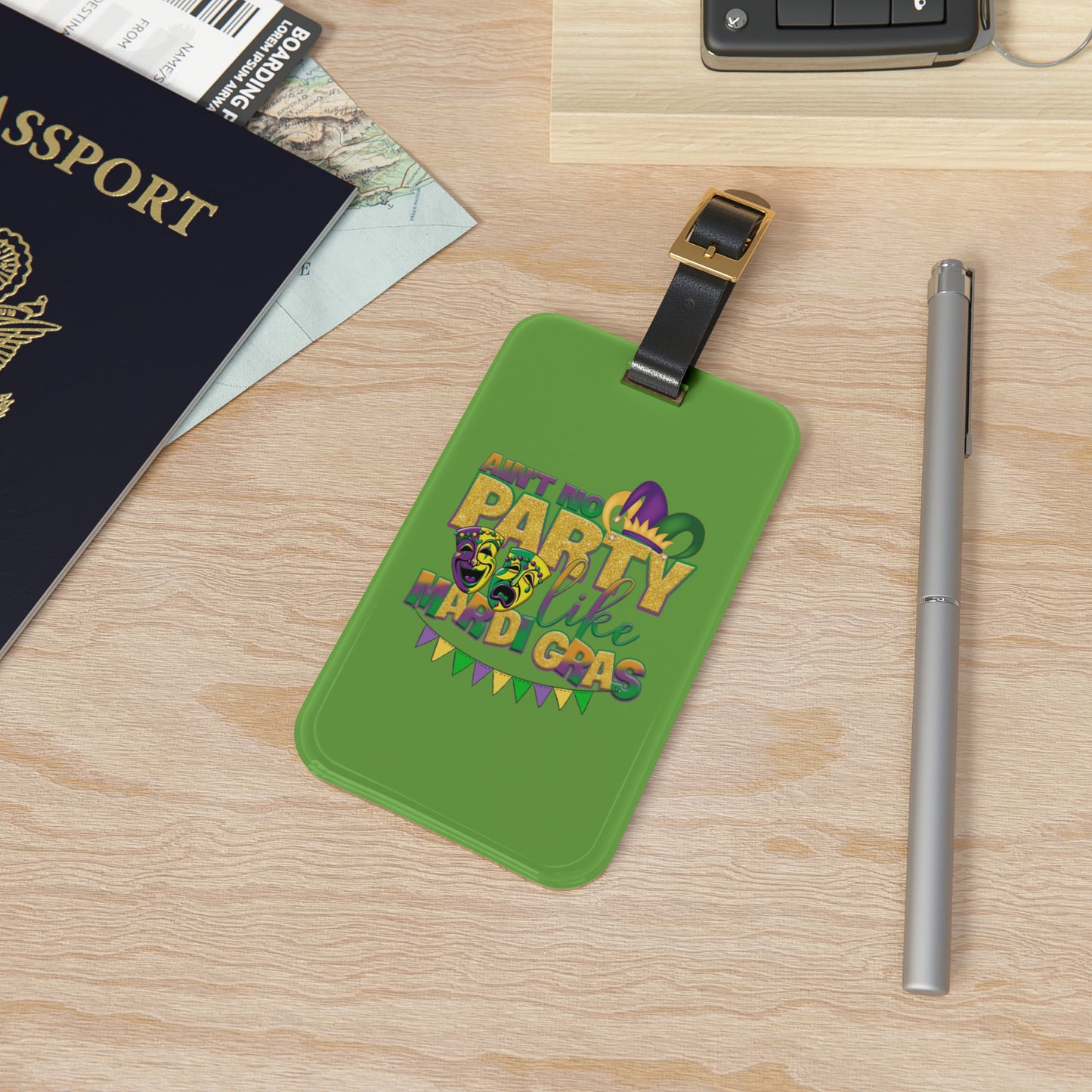 Luggage Tag- Mardi Gras2