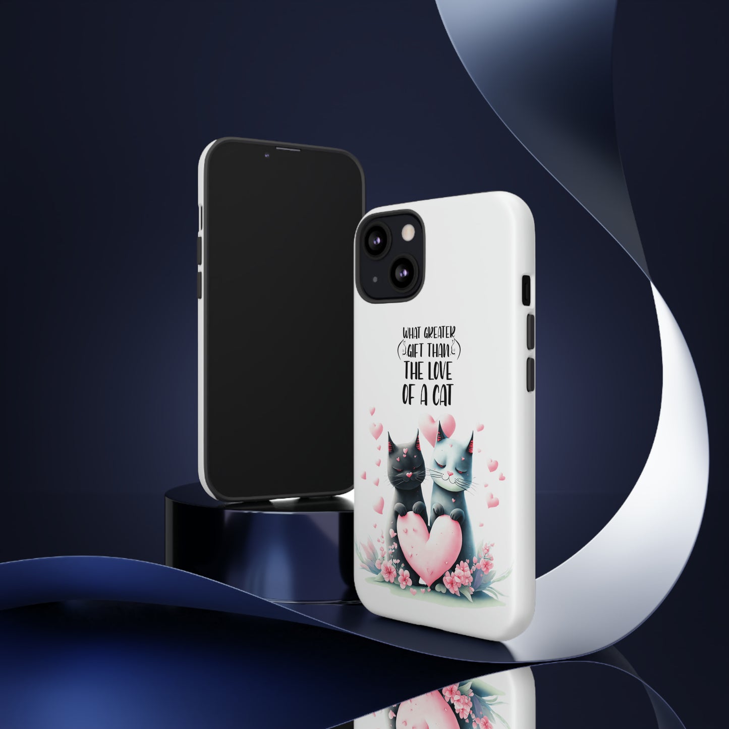 I Phone Tough Phone Cases- I Phone, Samsung, Google Pixel- cat