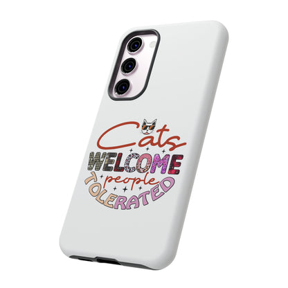 I Phone 15 Tough Cases- Cats Welcome