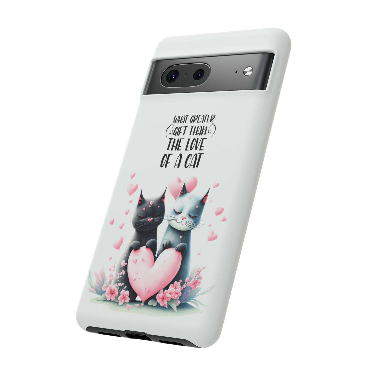 I Phone Tough Phone Cases- I Phone, Samsung, Google Pixel- cat