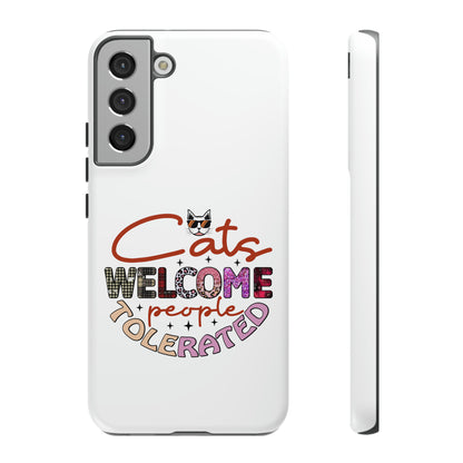 I Phone 15 Tough Cases- Cats Welcome