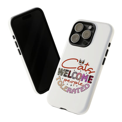 I Phone 15 Tough Cases- Cats Welcome