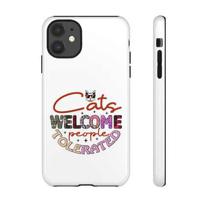 I Phone 15 Tough Cases- Cats Welcome