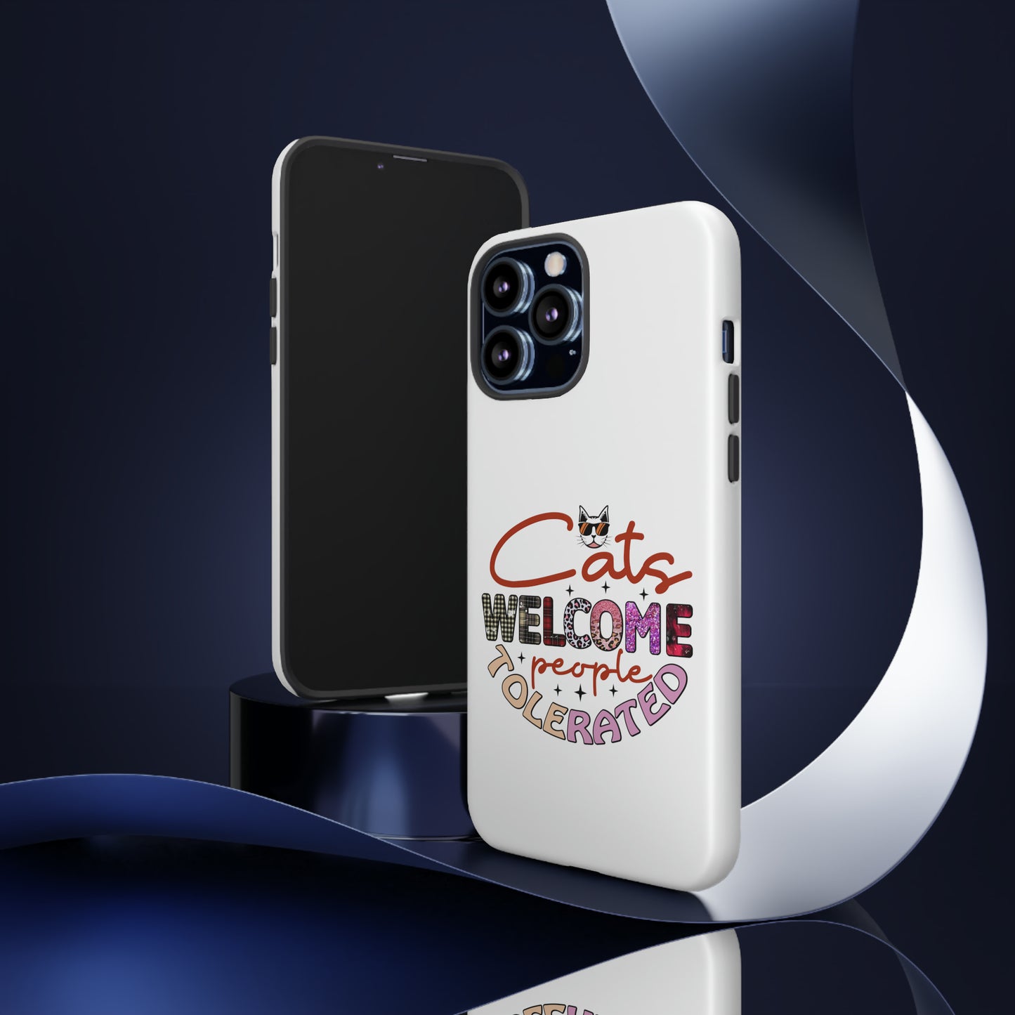 I Phone 15 Tough Cases- Cats Welcome