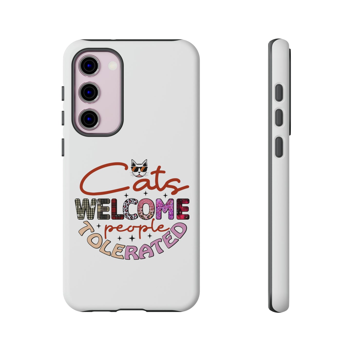 I Phone 15 Tough Cases- Cats Welcome