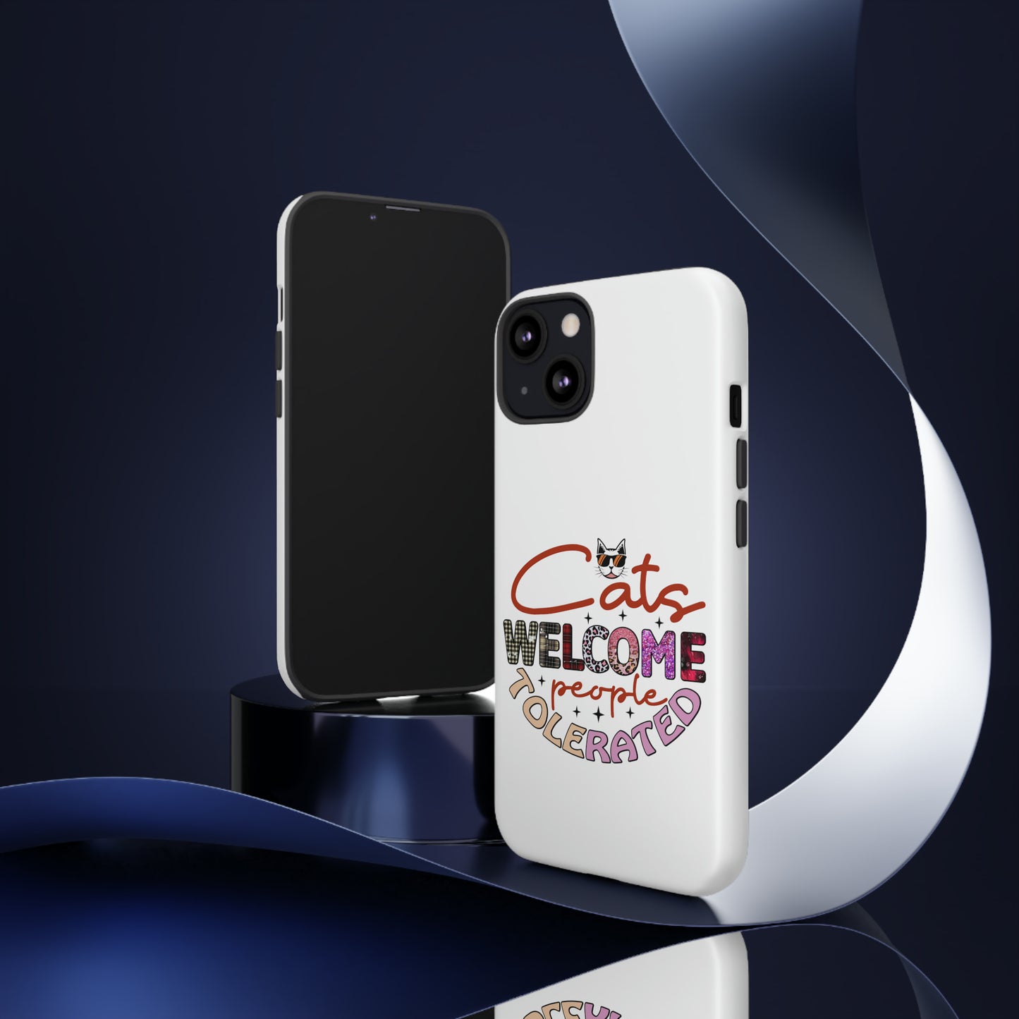 I Phone 15 Tough Cases- Cats Welcome