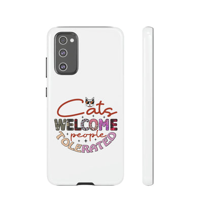 I Phone 15 Tough Cases- Cats Welcome